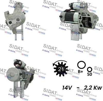 Sidat S12DE0345A2 - Démarreur cwaw.fr