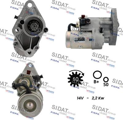 Sidat S12DE0347 - Démarreur cwaw.fr