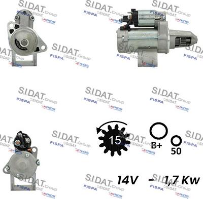 Sidat S12DE0359A2 - Démarreur cwaw.fr