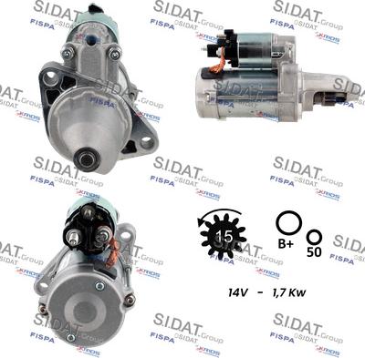 Sidat S12DE0359 - Démarreur cwaw.fr