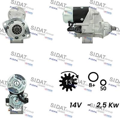 Sidat S12DE0356A2 - Démarreur cwaw.fr