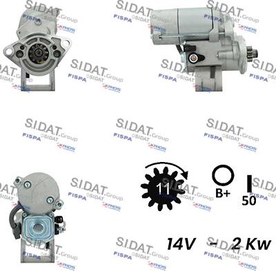 Sidat S12DE0300A2 - Démarreur cwaw.fr