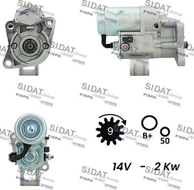 Sidat S12DE0321A2 - Démarreur cwaw.fr