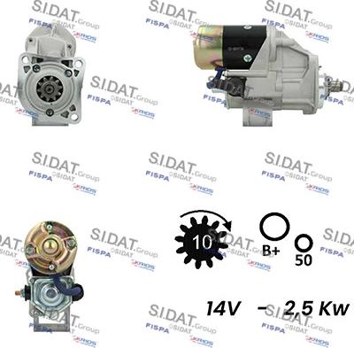 Sidat S12DE0377A2 - Démarreur cwaw.fr