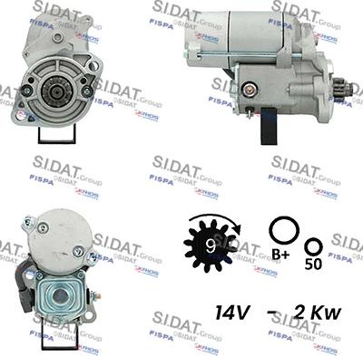 Sidat S12DE0296A2 - Démarreur cwaw.fr