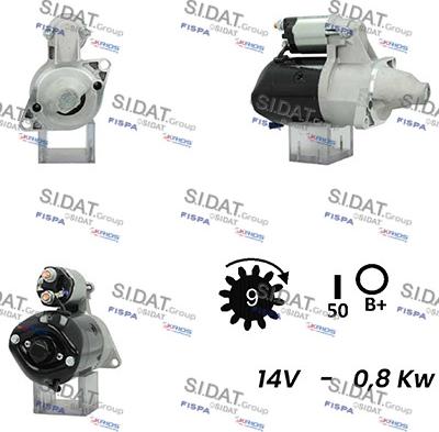 Sidat S12DE0293A2 - Démarreur cwaw.fr