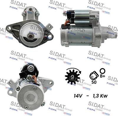 Sidat S12DE0229A2 - Démarreur cwaw.fr