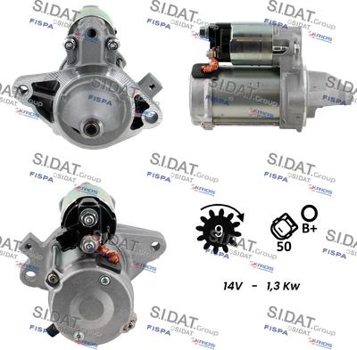 Sidat S12DE0229 - Démarreur cwaw.fr