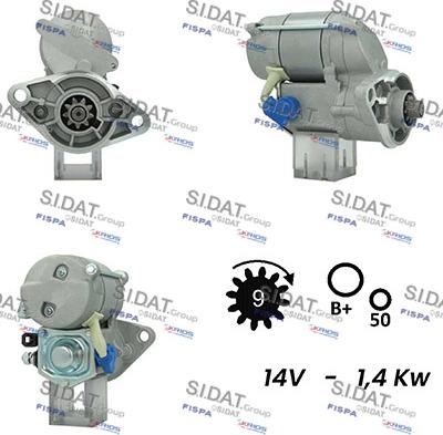 Sidat S12DE0224A2 - Démarreur cwaw.fr