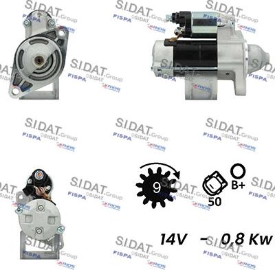 Sidat S12DE0226A2 - Démarreur cwaw.fr