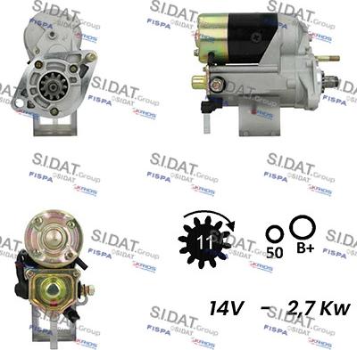 Sidat S12DE0228A2 - Démarreur cwaw.fr