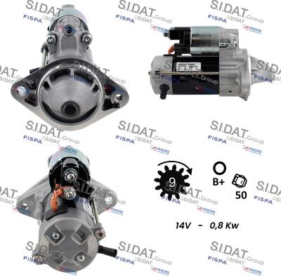 Sidat S12DE0227 - Démarreur cwaw.fr