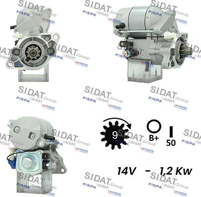 Sidat S12DE0719A2 - Démarreur cwaw.fr