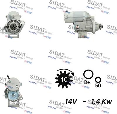 Sidat S12DE0714A2 - Démarreur cwaw.fr