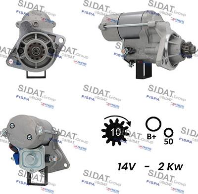 Sidat S12DE0711A2 - Démarreur cwaw.fr