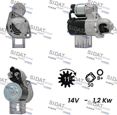 Sidat S12DR0558A2 - Démarreur cwaw.fr