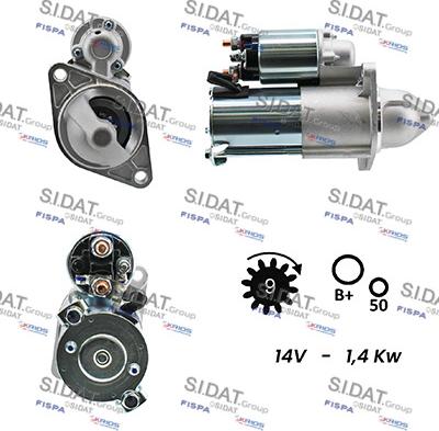 Sidat S12DR0129A2 - Démarreur cwaw.fr