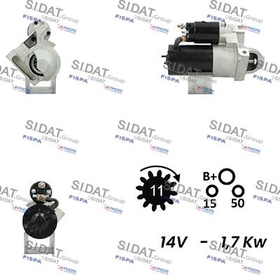 Sidat S12DR0306A2 - Démarreur cwaw.fr