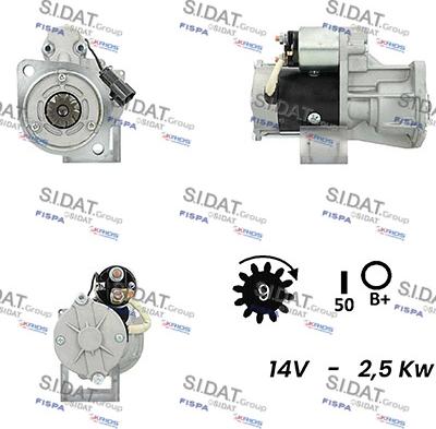 Sidat S12HT0419A2 - Démarreur cwaw.fr