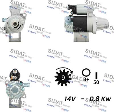 Sidat S12HT0518A2 - Démarreur cwaw.fr