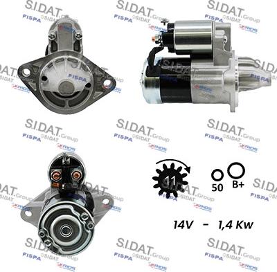 Sidat S12HT0531A2 - Démarreur cwaw.fr