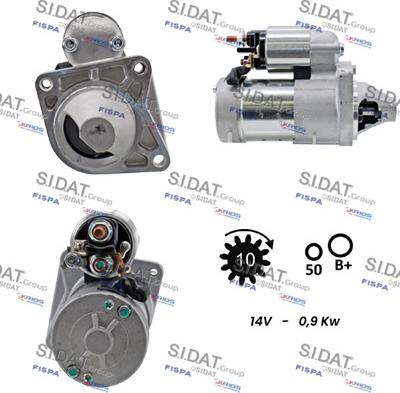 Sidat S12HT0009 - Démarreur cwaw.fr