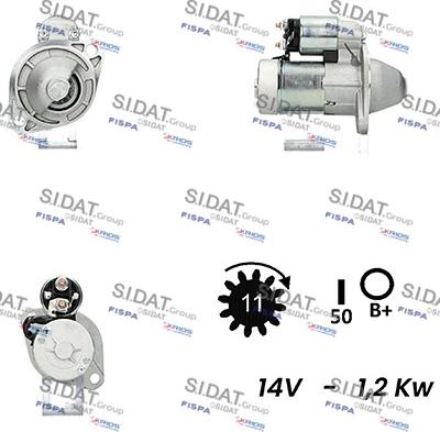 Sidat S12HT0080 - Démarreur cwaw.fr