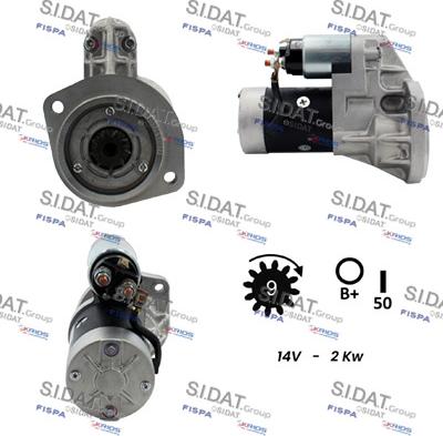 Sidat S12HT0034 - Démarreur cwaw.fr