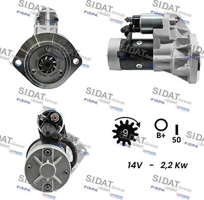 Sidat S12HT0038 - Démarreur cwaw.fr