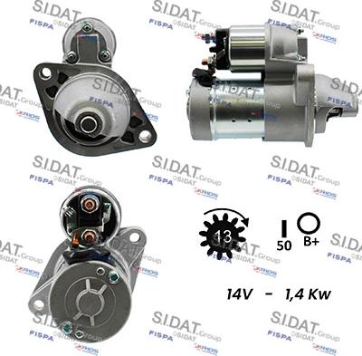 Sidat S12HT0037 - Démarreur cwaw.fr