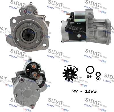 Sidat S12HT0190 - Démarreur cwaw.fr