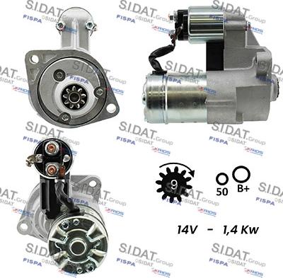 Sidat S12HT0107A2 - Démarreur cwaw.fr