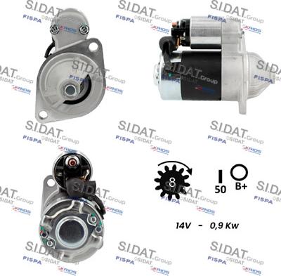 Sidat S12HT0819A2 - Démarreur cwaw.fr