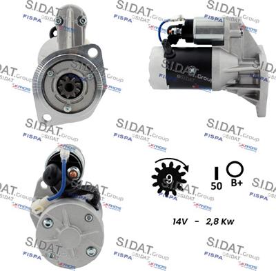 Sidat S12HT0817A2 - Démarreur cwaw.fr