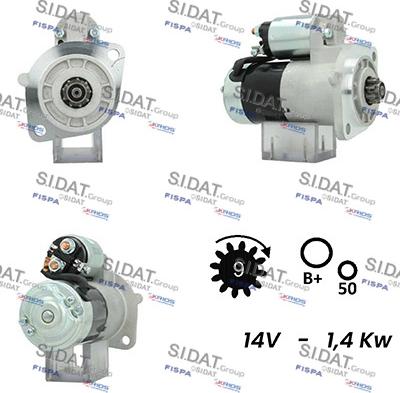 Sidat S12HT0204A2 - Démarreur cwaw.fr