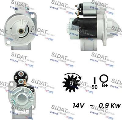 Sidat S12HT0200A2 - Démarreur cwaw.fr