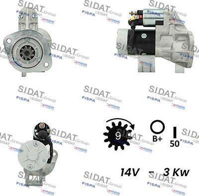 Sidat S12HT0216A2 - Démarreur cwaw.fr