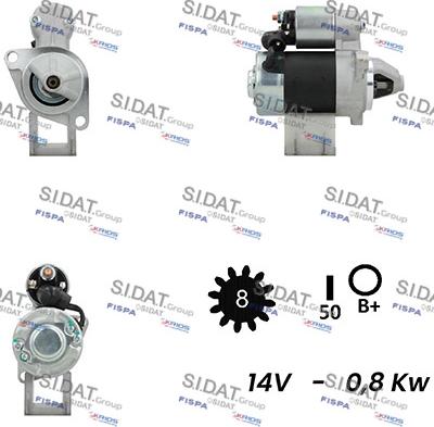 Sidat S12HT0764 - Démarreur cwaw.fr