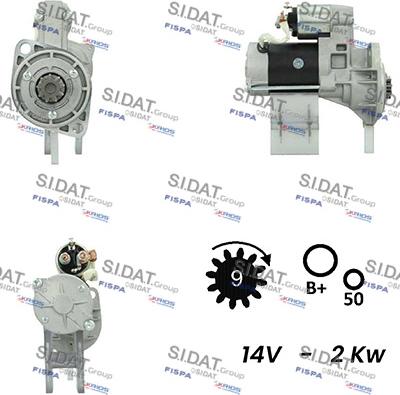 Sidat S12HT0768 - Démarreur cwaw.fr