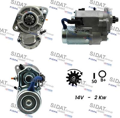 Sidat S12HY0109A2 - Démarreur cwaw.fr