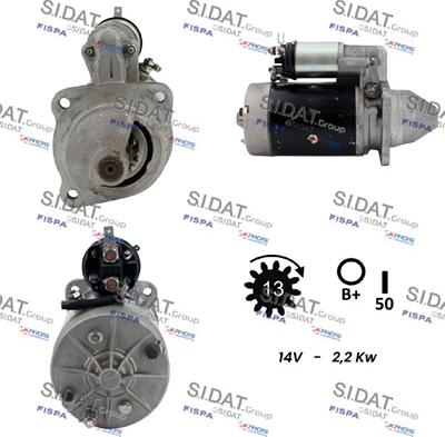 Sidat S12LU0298 - Démarreur cwaw.fr