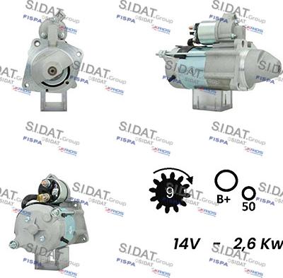 Sidat S12MA0146A2 - Démarreur cwaw.fr