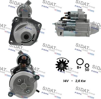 Sidat S12MA0146 - Démarreur cwaw.fr