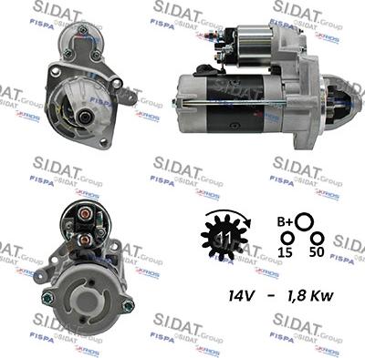 Sidat S12MA0112A2 - Démarreur cwaw.fr