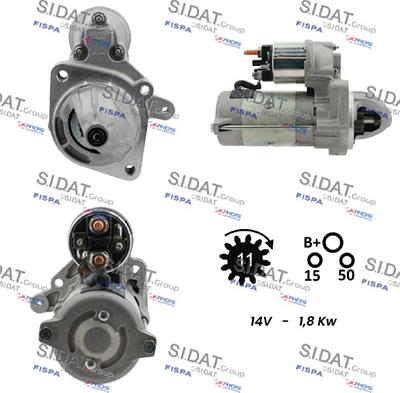 Sidat S12MA0112 - Démarreur cwaw.fr