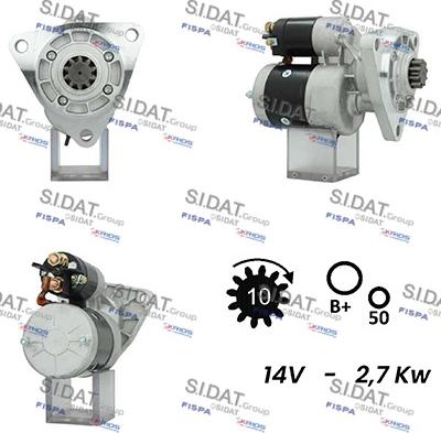 Sidat S12MG0760A2 - Démarreur cwaw.fr