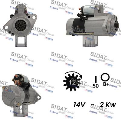 Sidat S12MH0491A2 - Démarreur cwaw.fr