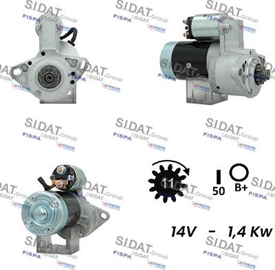 Sidat S12MH0498A2 - Démarreur cwaw.fr