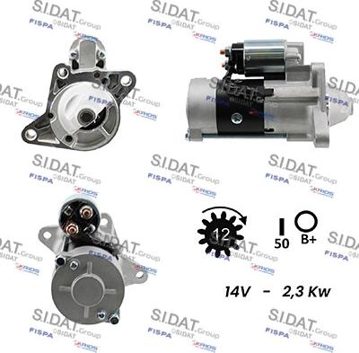 Sidat S12MH0407 - Démarreur cwaw.fr