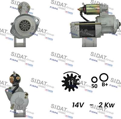 Sidat S12MH0410A2 - Démarreur cwaw.fr